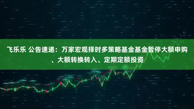 飞乐乐 公告速递：万家宏观择时多策略基金基金暂停大额申购、大额转换转入、定期定额投资